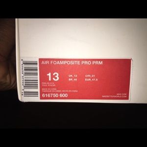 SZ13 Nike “Asteroid” Foamposites